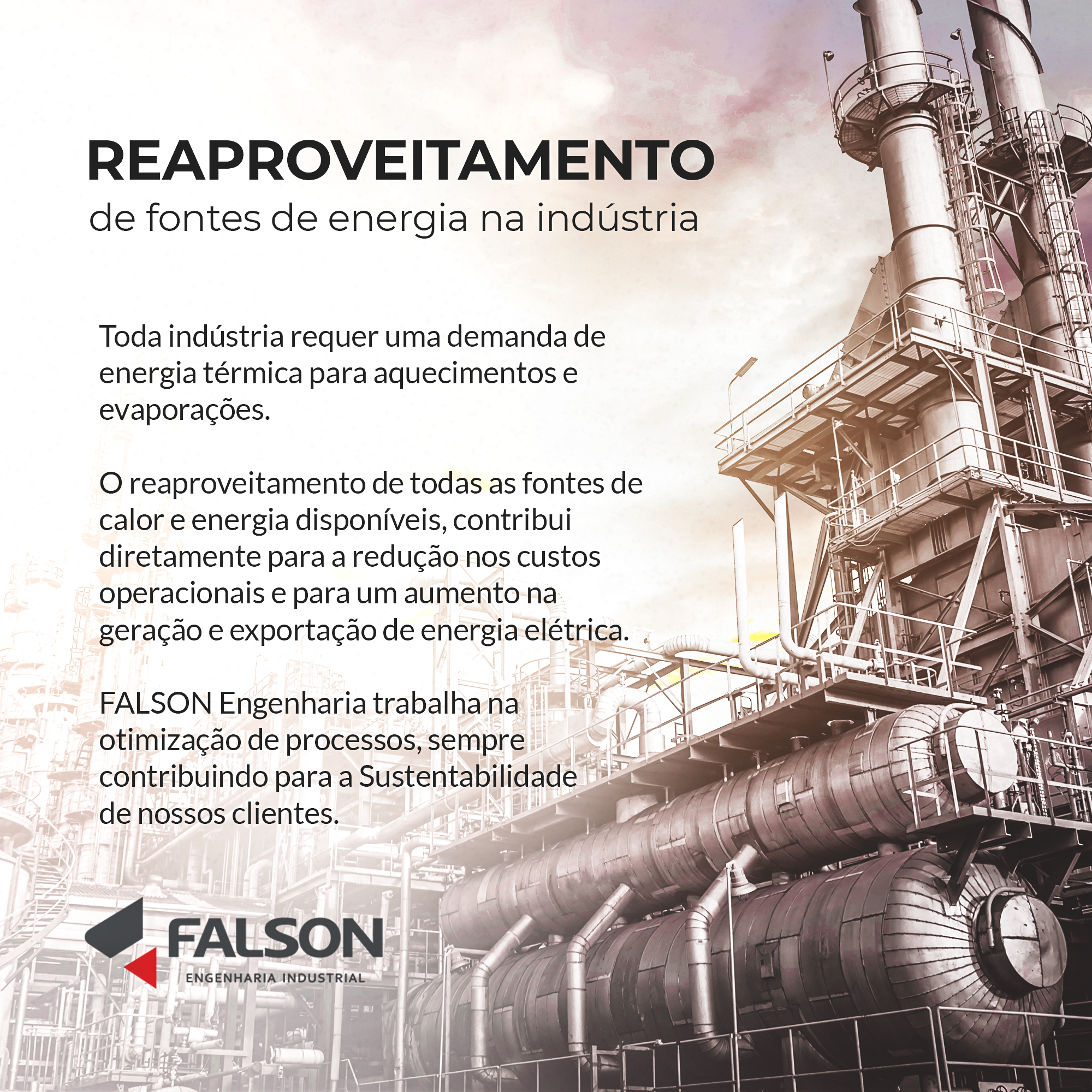Reaproveitamento de energia na indústria 